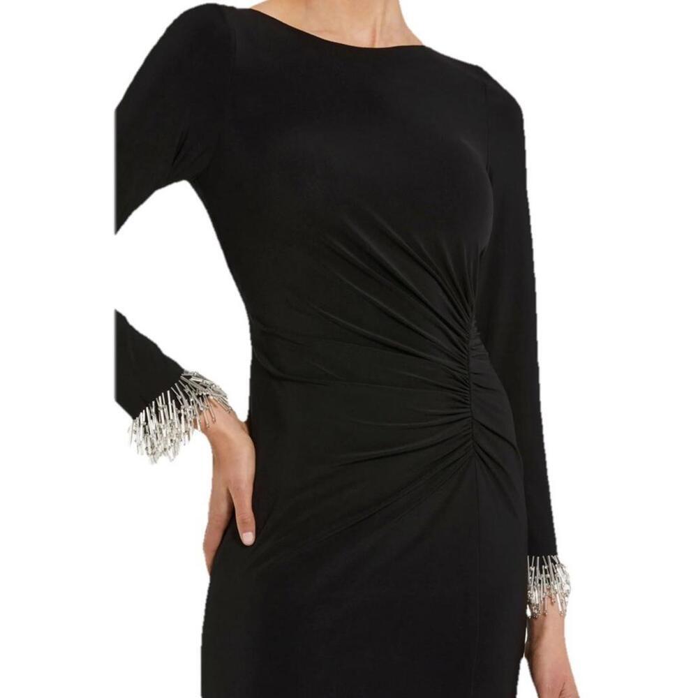 $698 Mac Duggal Black Evening Dress Size XL